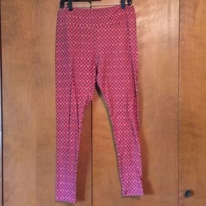 LuLaRoe TC leggings green/red